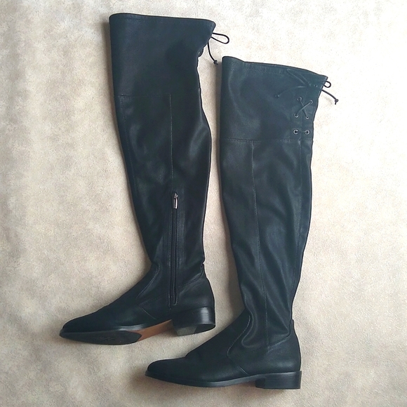Vince Camuto Shoes | Vince Camuto Crisintha Thigh High Boots Size 8.5 | Color: Black | Size: 8.5 | Red1chiffon's Closet